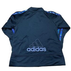 Adidas Black Classic Stripe Full Zip Track Jacket